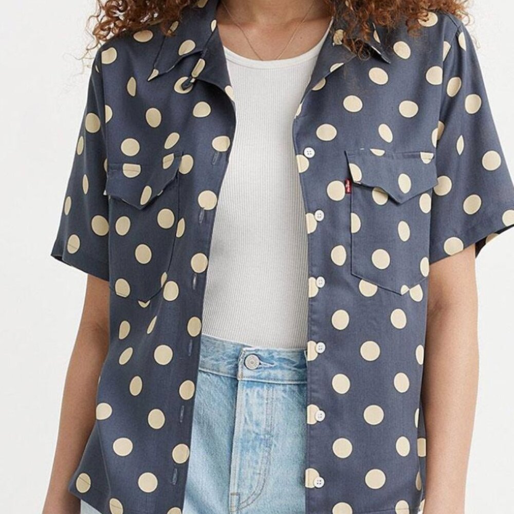 Levi's® Ember Bowling short sleeve shirt, women's L